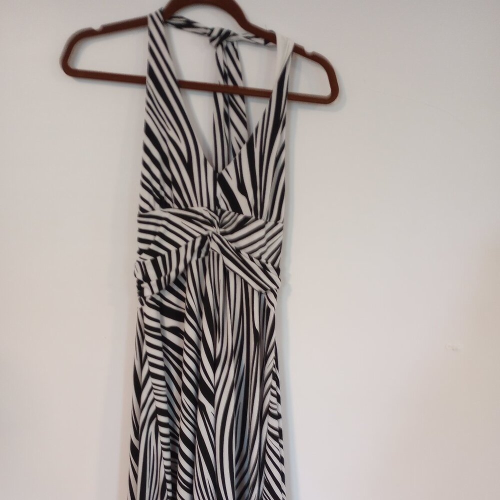 New/ Zebra print halter dress